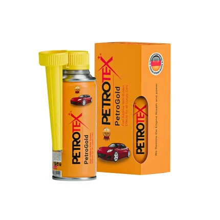قوطی و جعبه مکمل بنزین و اکتان بوستر پتروگلد 150 سی سی پتروتکس - Petrotex PetroGold 150cc Bottle and Box